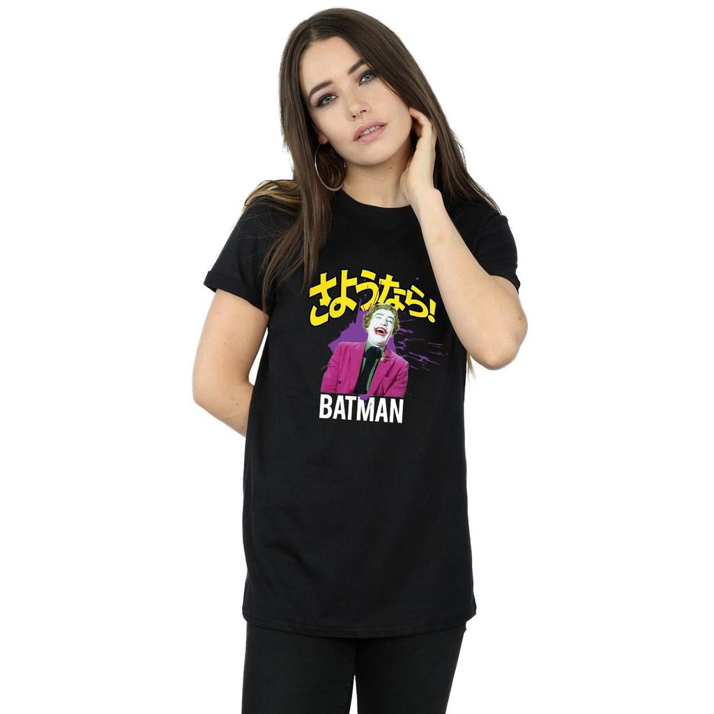 DC Comics Womens/Ladies Batman TV Series Joker Splat Cotton Boyfriend T-Shirt