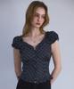 ROSEFRANTZ Frill Shirring Sleeveless [Black]