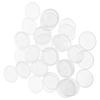 200 Pcs Drip Catcher Round Tray Wax Protector Bobeches For Candles Home Decor Accessories Clear Holder Anti Dripping