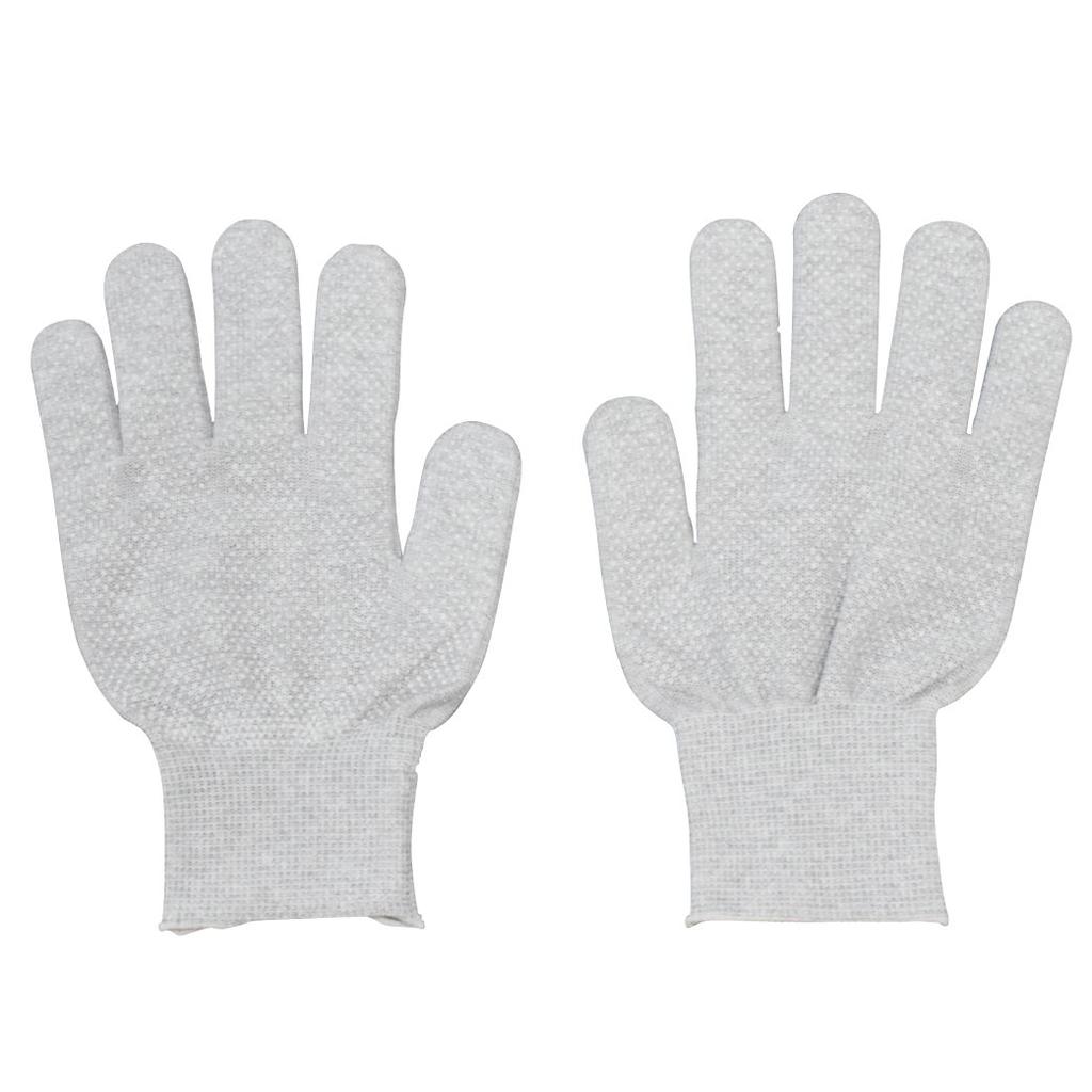 HOZAN ESD Gloves, Anti-Static, 10 Pairs, Non-Slip, Full Palm Dot Coating, Strong Grip, Small, F-67-S