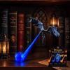 3D Fire-Breathing Dragon Bookshelf Nook Light Shelf Decor Flying Dragon Design Book Lover Gift Halloween Shelf Display