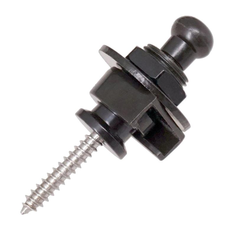 Set of 2 Guitar Strap Safe Locks Elegant Buttons Guitar Accessory Set Metal Strap Locks Electric Guitar Part for Guitar