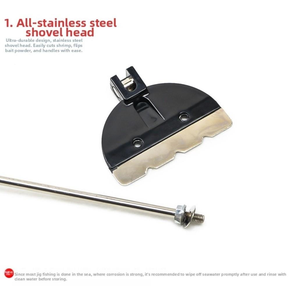 Adjustable Multi-Angle Fishing Shovel Non-Slip Plastic Handle Mixing Bait Tool Shrimp Bait Mixing