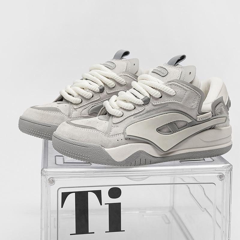 6010 Selection of the First Layer Pigskin Bread Shoes New Original Design Niche Couple Shoes Summer Casual Sports Slip