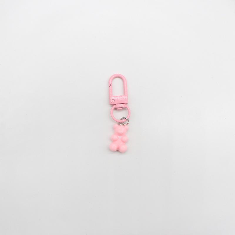 Colorful Candy Bear Keychain - Cute Cartoon Animal Charm for Girls' Bags
