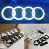 Novo logo de 4 anéis luz LED dinâmica lâmpada da grade frontal novo A3A4A5A6A7A8S3 S4 S5 S6 S7 Q3 Q5 Q7 preto e prata.Entrega rápida