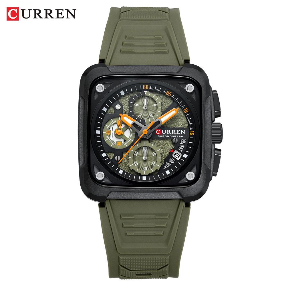 CURREN 8461 Men s Waterproof Quartz Chronograph Sports Watch with Calendar