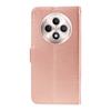 For Oppo Reno12 F 4G PU Leather Cases Flower Pattern Wallet Stand Phone Cover with Strap