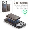 Detachable RFID Leather Phone Case for IPhone 17 Pro Max 16 Plus 15 14 13 12 Magnetic Cards Solt Wallet Wireless Charging Cover