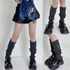 Knit Winter Warm Leg Warmers Long Socks Boot Cuffs Knit Leggings Stockings Hollow Out Knee Warmers Sleeve