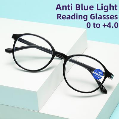 Square Round Frame Eyeglasses New Ultra Light Anti Blue Light Reading Glasses High-definition Comfortable Presbyopic Eyewear