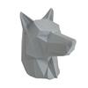Animal Shaped Car Ornament 3D Printed Wolf Trailer Hitch Decoration, Howling Head Styling Accessory for Truck SUV Rear Bumper, Matte Finish