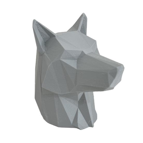 Animal Shaped Car Ornament 3D Printed Wolf Trailer Hitch Decoration, Howling Head Styling Accessory for Truck SUV Rear Bumper, Matte Finish