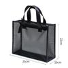 Travel Makeup Bag With Mesh Organizer For Cosmetics And Toiletries In Polyester Fabric
