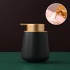European Style 400ml Portable Soap Dispenser Shampoo Pack Gold Press Ceramic Lotion Bottle Toilet Kitchen Bathroom Accessories