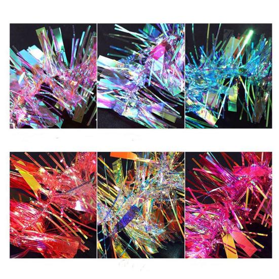 Nail Art Glass Film Paper Holographic Transfer Foil Decal Sticker Manicure Decor