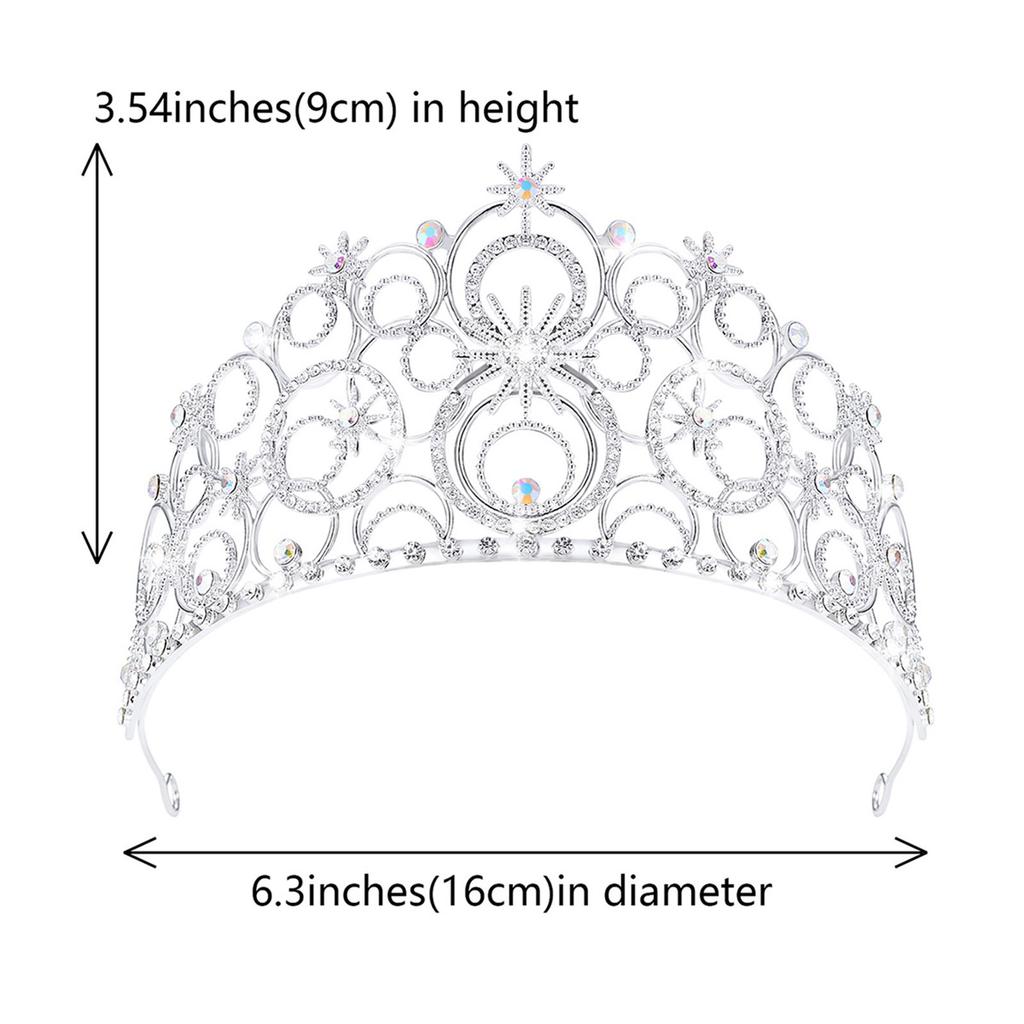 Blingbling Hair Hoop Girl Birthday Party Elegant Pageant Water Drop Crystal Girl King Costume Headwear