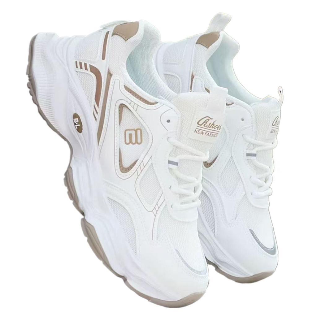 Daddy shoes men's 2025 spring new men's casual sports shoes trendy versatile thick-soled non-slip and wear-resistant mesh shoes