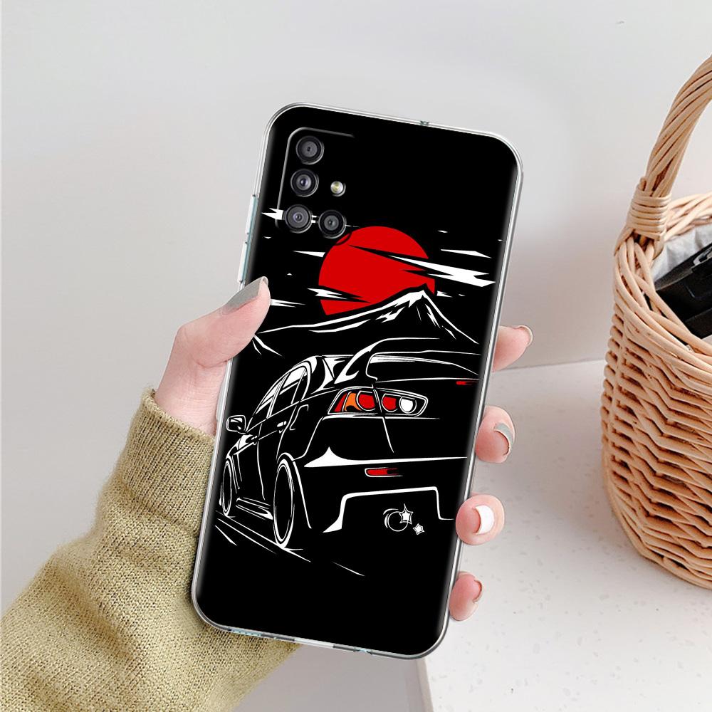 Case For Samsung A15 A13 A35 A55 A51 A71 A41 A31 A21S A03S A05 A17 A23 A25 A33 A53 A73 5G A07 4G Cover Japan JDM Sports Car