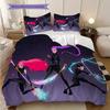 K-Pop Devil Hunter Series bedding, duvet cover, pillowcase, home decoration, birthday gift (1 * duvet cover+2 * pillowcase, coreless)
