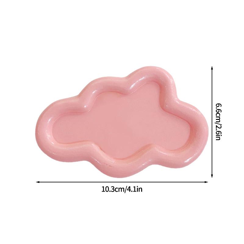 Creative Resin Trays Home Decor Jewelry Dish Heart Cloud Shape Storage Plate Organizer Watch Keys Holder Earrings Necklace Bowls