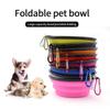 TPR Foldable Dog Bowl | Collapsible Pet Food Water Dish | Flexible, BPA-Free & Portable for Travel RetractableFeeding Bowl