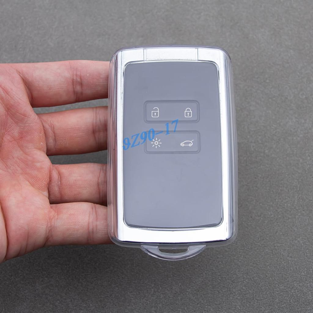 Clear Fully Transparent Tpu Car Smart Key Cover Case For Renault Koleos Kadjar Captur Kiger Arkana Megane Espace