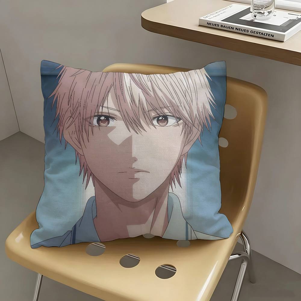 1pc Anime Kono Oto Tomare Character Pillow Case Fashion Square Pillowcase Bedroom Sofa Room Ins Decoration Leisure