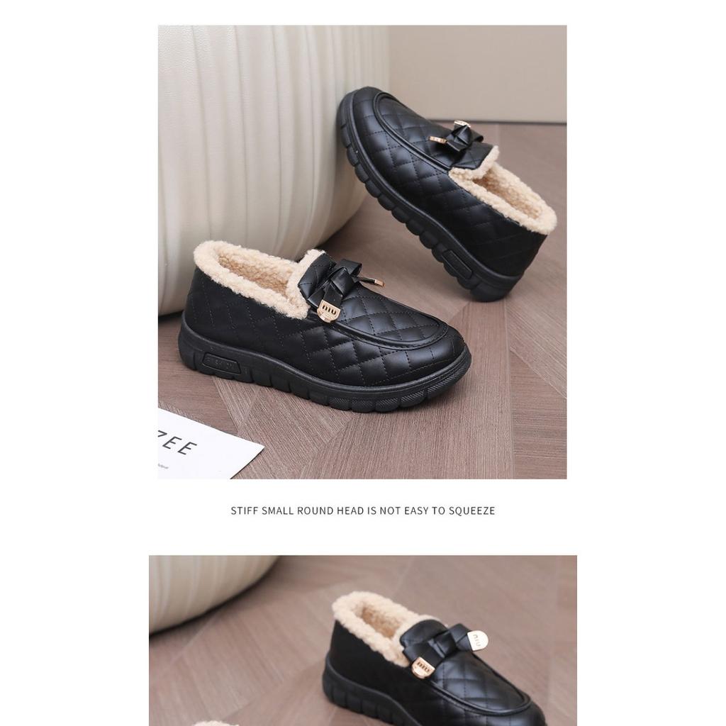 Winter New Thick Soled, Anti Cold and Waterproof Women's Cotton Shoes, Comfortable and Casual, with Thick Velvet and Warm Shoes for Children