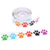 500Pcs Colorful Paw Print Stickers Dog Cat Paw Labels Stickers Reward Sticker
