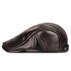 Men's Winter PU Leather Flat Cap