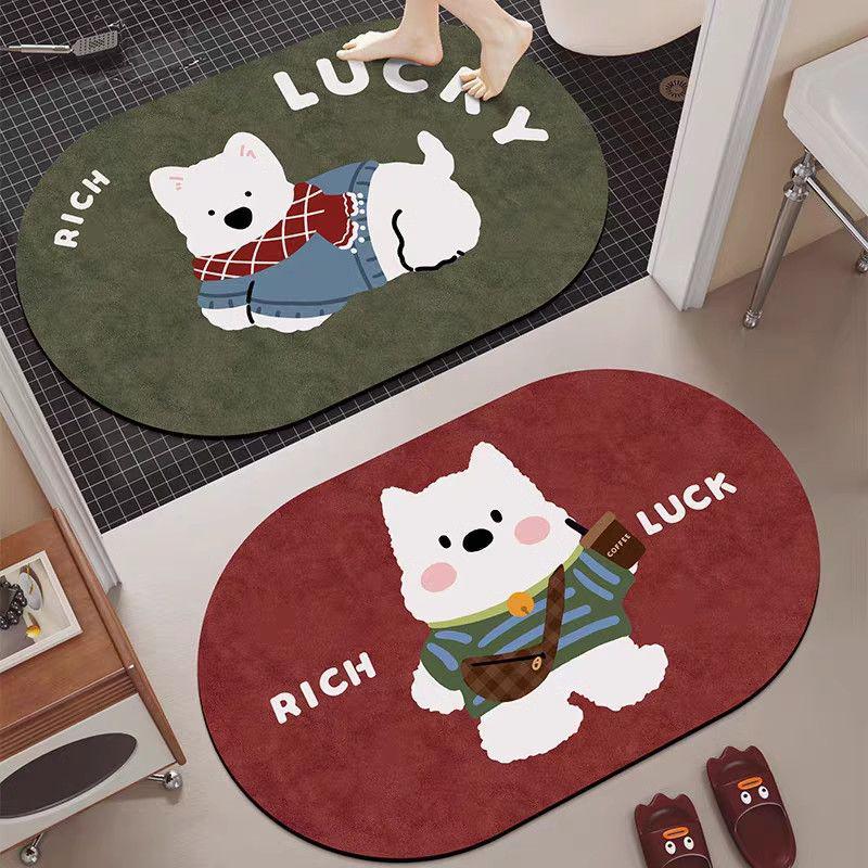 Newcomer Exclusive Absorbent Bathroom Doormat - Quick-Drying Floor Mat for Entrance