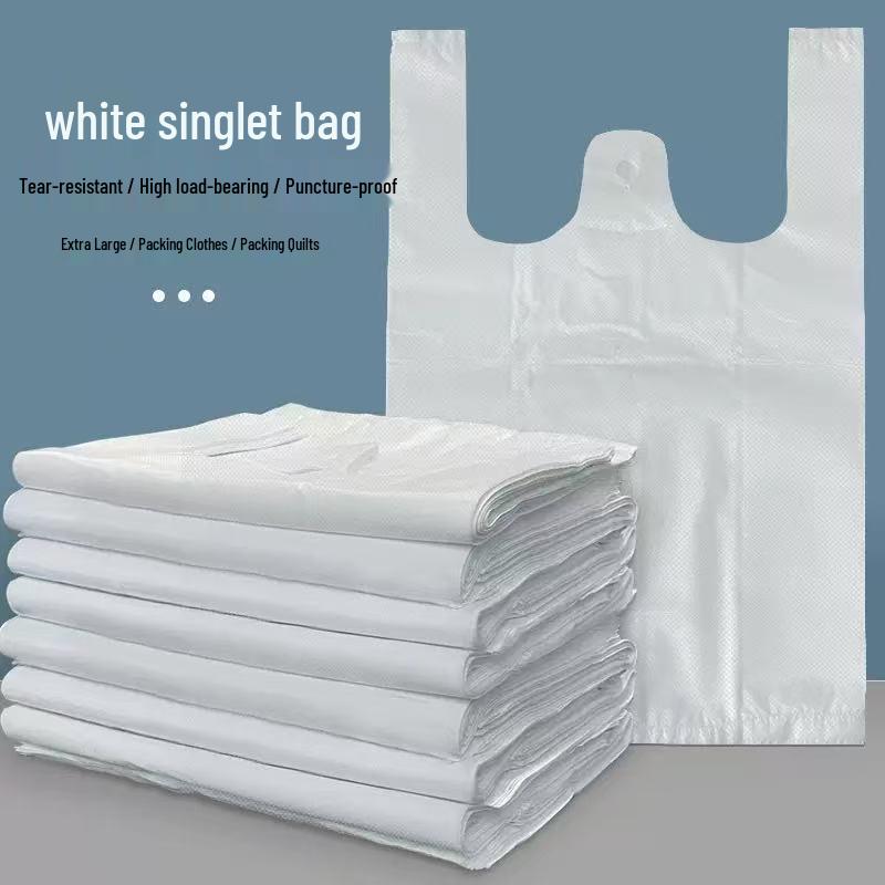 

Black Thickened Medium & Large Trash Bags - Vest Style, Disposable for Kitchen Use 50 pcs bundle 30*50cm