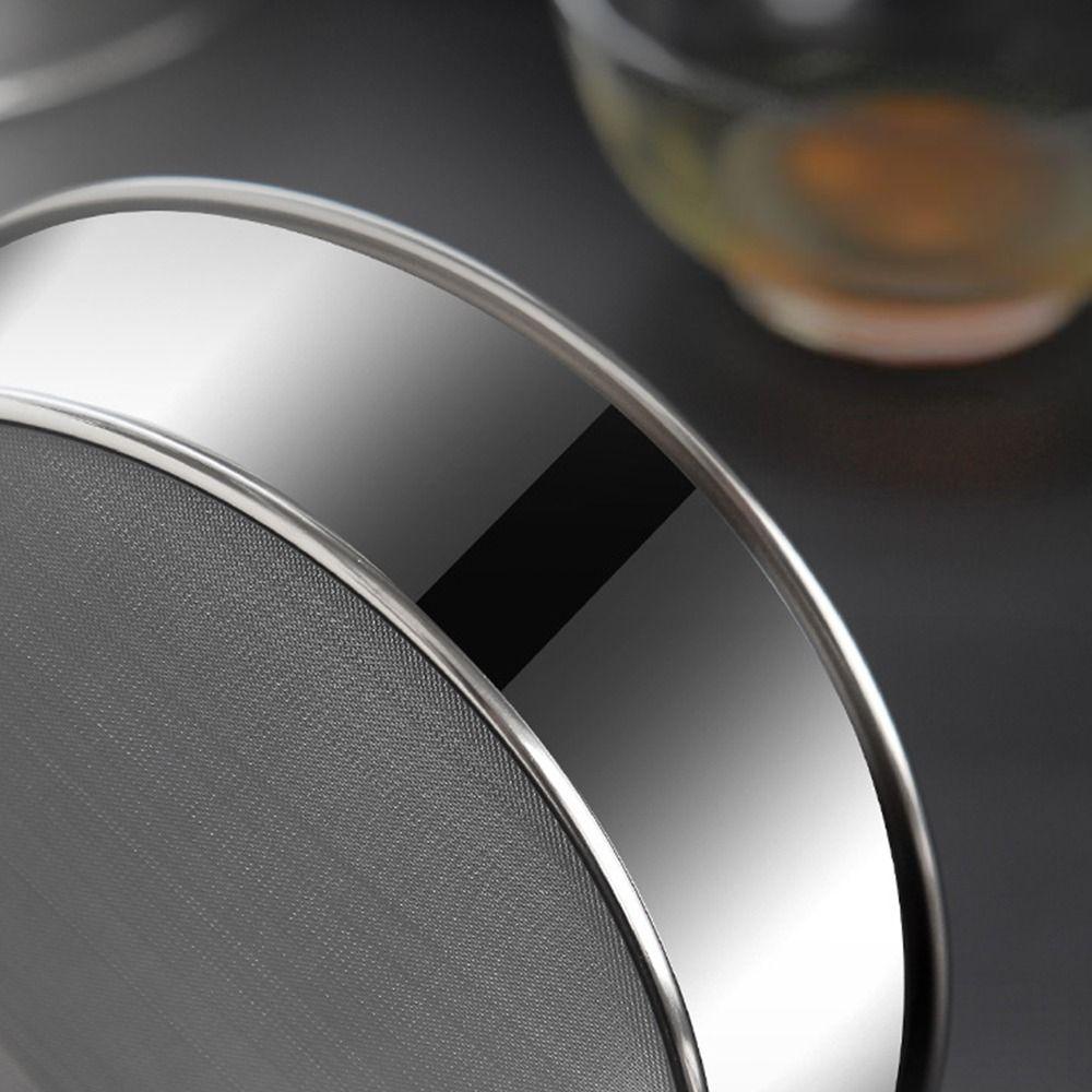 Tamis à farine en maille argentée Acier inoxydable Passoire à main Tamiseurs Tamis à farine Outil de pâtisserie