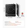 SucceBuy Portable Induction Cooktop Electric Induction Burner with 9 Temperature Settings, Countertop Induction Hot Plate