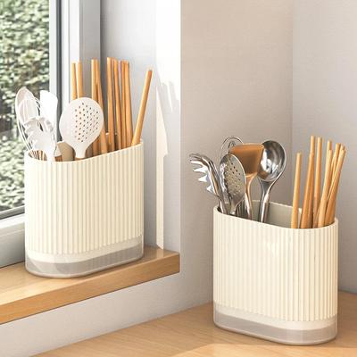 Essstäbchenhalter für die Küche im Haushalt, Löffel-Aufbewahrungsbox, Abtropfgestell, an der Wand montiert, nicht perforiert, Arbeitsplatte, Geschirr, Essstäbchenkäfig