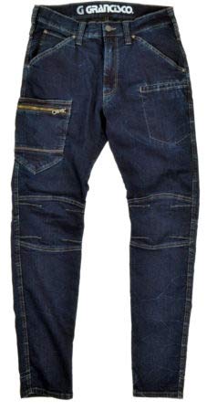 

Takaya Shoji GRANCISCO [GC-A712] Men s Stretch Denim Cargo Pants (Deep Blue, Size M)