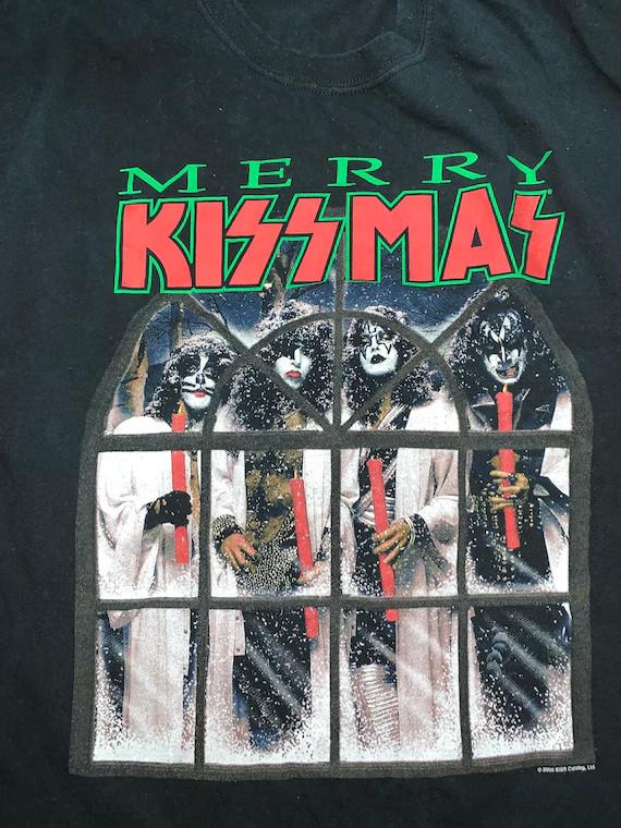 Черная футболка Kissmas в подарок друзьям Хлопок Полный размер Унисекс L