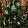 Acrylic Acrylic Christmas Pendants Clear Simulation Transparent Crystal Christmas Ornaments Hanging Pendant