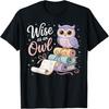 Wise As an Owl Reading Ancient Scrolls T-Shirt
