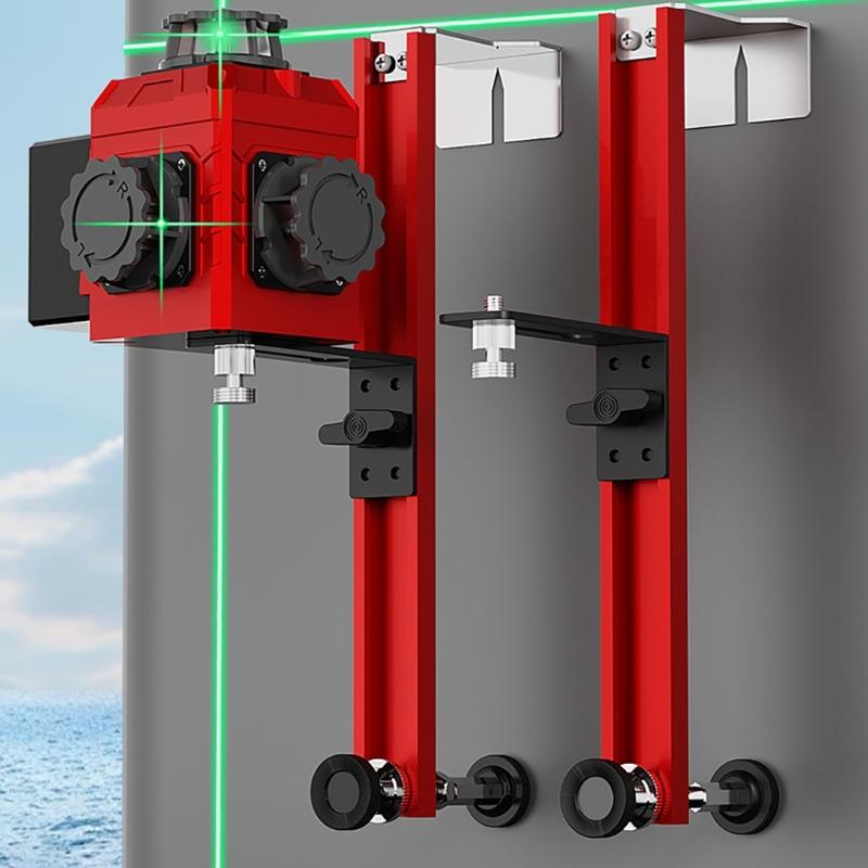 Soporte Colgante para Nivel Láser Soporte Elevador para Láser Soporte de Montaje en Pared para Nivel Piezas de Repuesto Fácil de Instalar