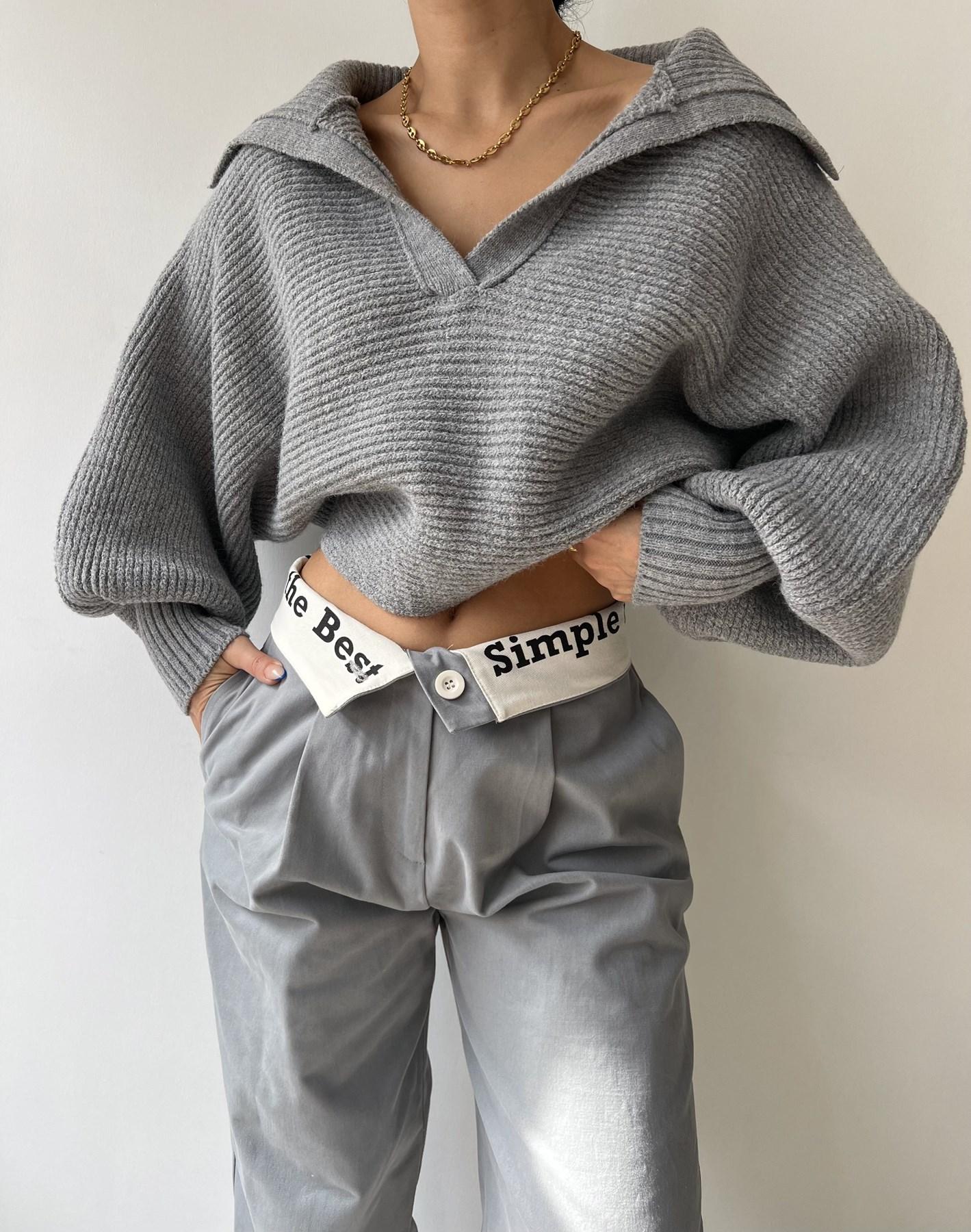 Свитер с дымчатым воротником Mai Livia