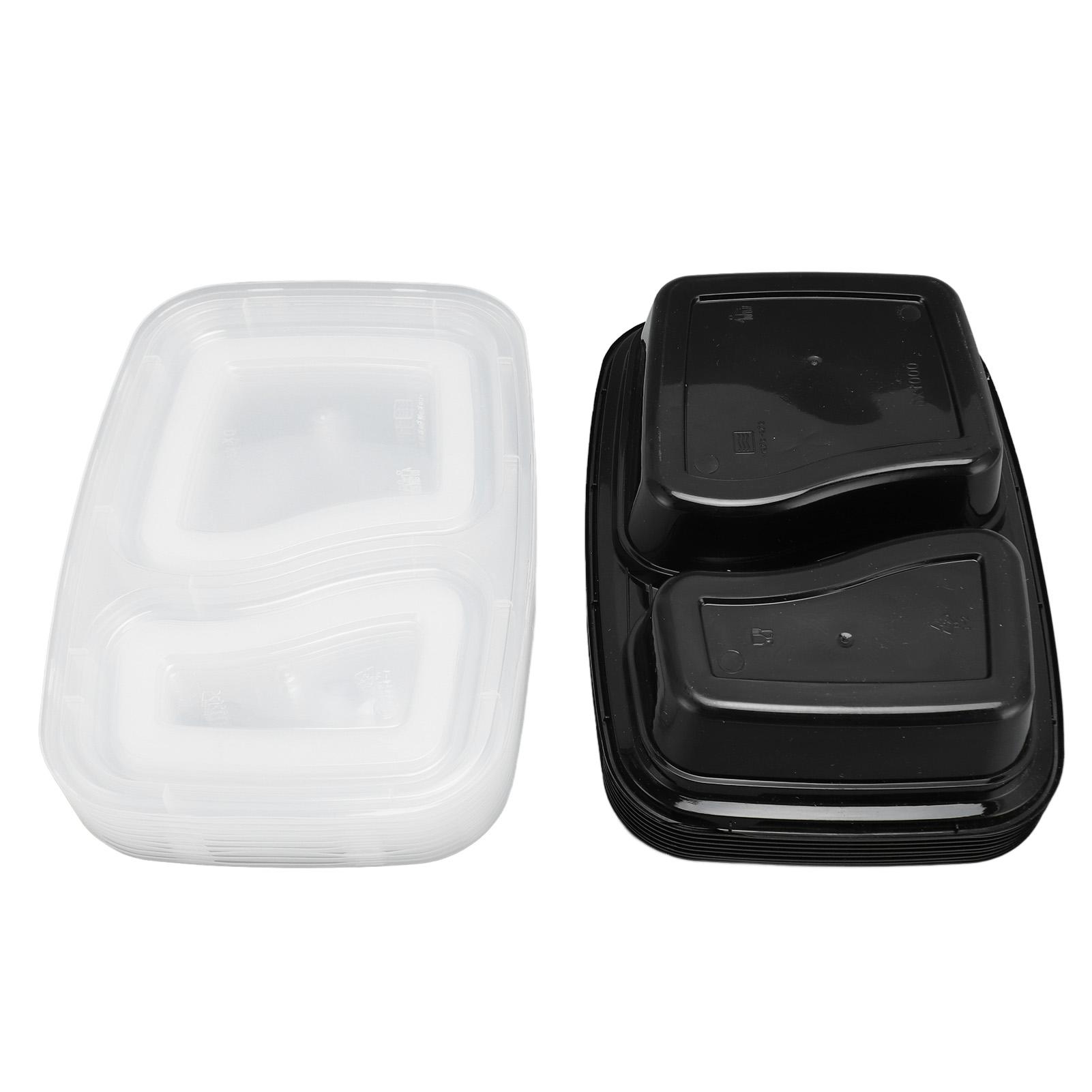 

10 шт. Контейнеры на вынос Пластиковый набор ланч-боксов Многоразовые Одноразовые контейнеры для хранения продуктов для школы, офиса, путешествий