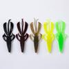10Pcs Fishing Baits Bright Color Highly Simulated Groove Design Soft Texture High Toughness