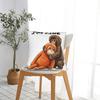 Sad Monkey Punch Meme Pillowcases Funny Pillow Case For Sofa Bedroom Home Decor Comfy Pillow Cover