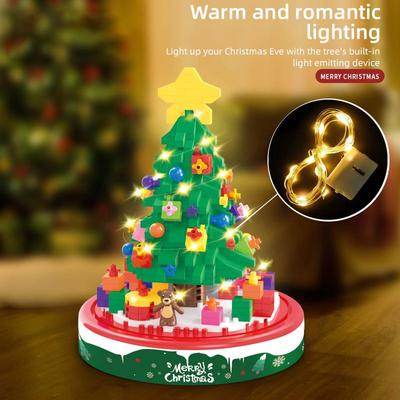 Romantic Christmas Gifts Glowing Christmas Tree  Building Block