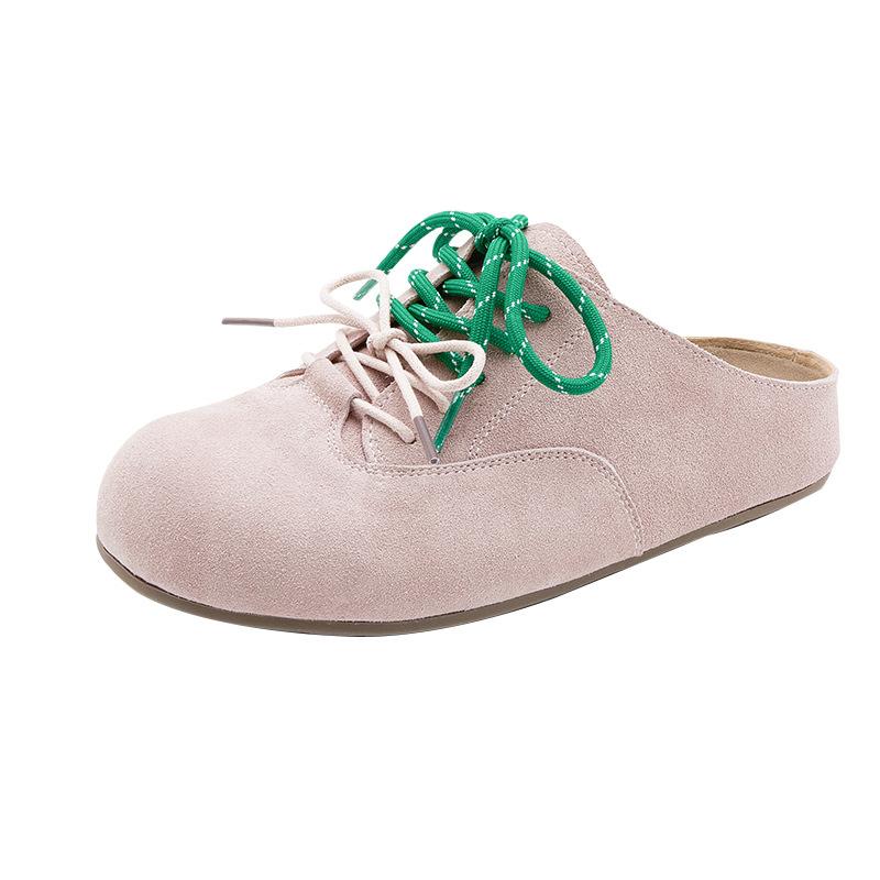 

Осенние ретро повседневные туфли женские кожаные на шнуровке маленького размера женские из коровьей замши в сочетании цветов женские туфли 40