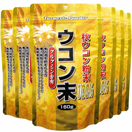 

Autumn Turmeric Powder, 6-Pack, 318-480 Day Supply, 160g, Turmeric, Curcumin, Additive-Free, Seasoning