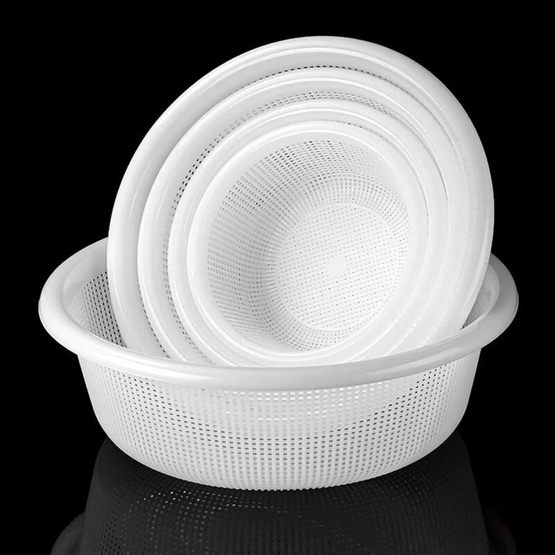 Round Plastic Fine-Mesh Draining Basket