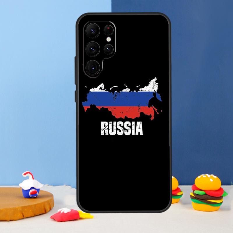 Russian Flag Phone Case For Samsung Galaxy S25 Ultra S9 S10 S20 S21 S22 Plus S23 FE S24 Ultra Cover Coque